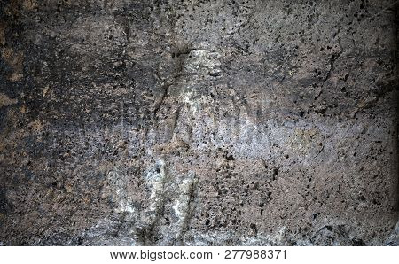 Historical Antique Age Epigraph On Marble Tablet Stone