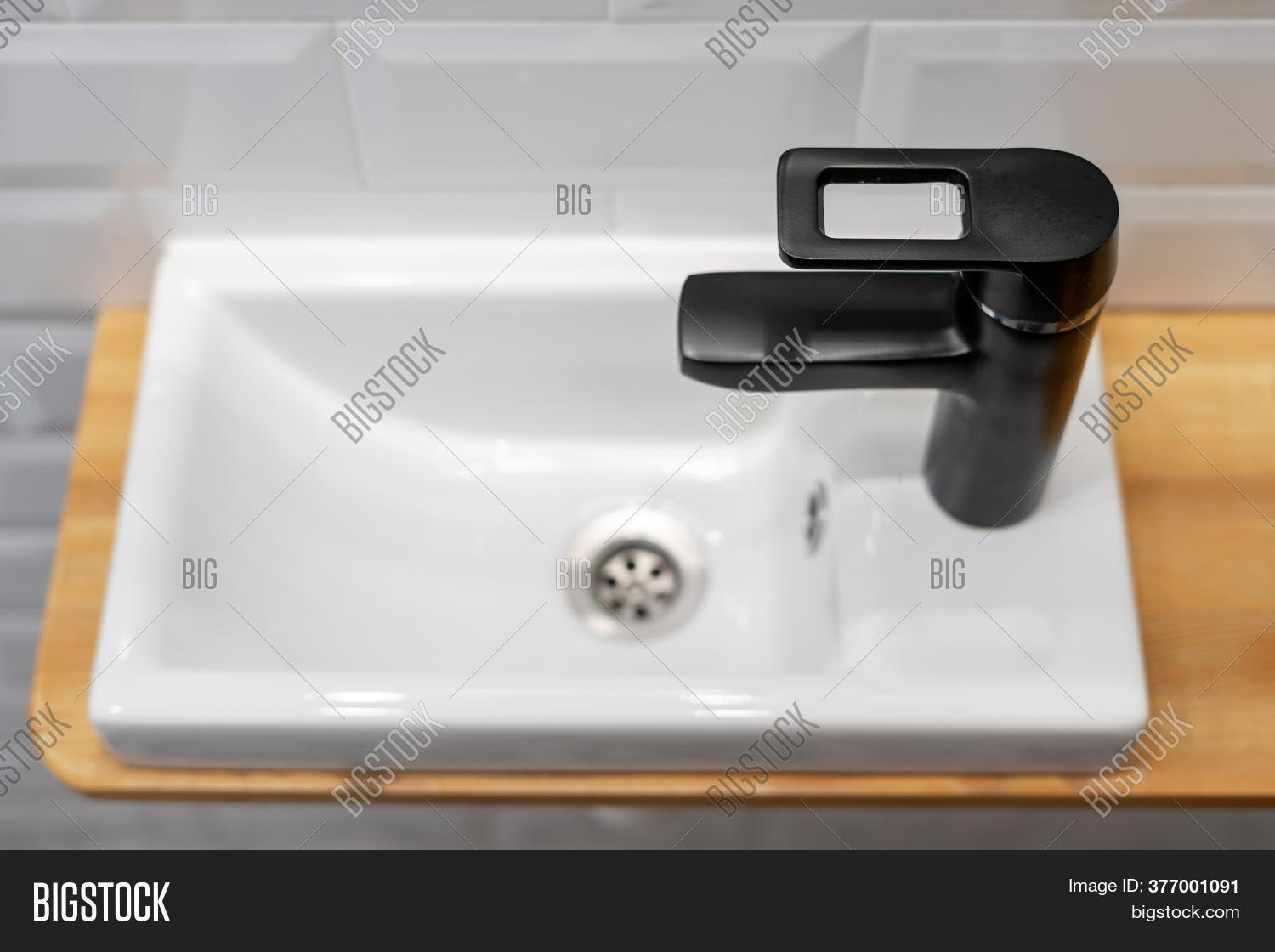 Top View White Sink Image Photo Free Trial Bigstock
