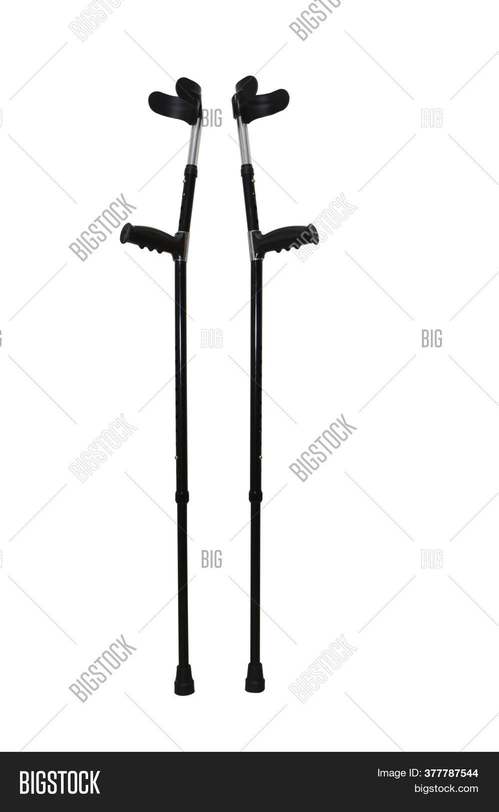 Two Black Crutches Image & Photo (Free Trial) Bigstock