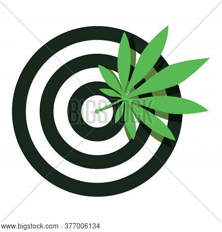 Cannabis Leaf, Arrow And Bulleye Logo Shoot