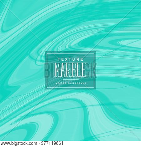 Abstract Turqoise Liquid Marble Pattern Vector Design Illustration