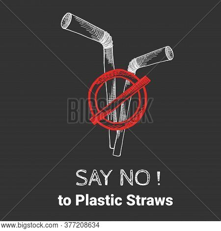 Stop Using Plastic Straws, Stop Plastic Pollution On Sea, The Refusal Of Disposable Plastic Drinking