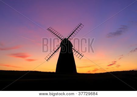 Mulino a vento Silhouette