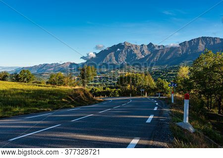 Landscape View At Saint Baudille Et Pipet, Local Authorities Association Of Trieves In Vercors, Fren