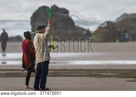 Bubbles At The Beach