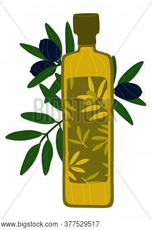 Delicious And Fresh Organic Mediterranean Olives. Olive Tree Branches On The Background. Greek Food 