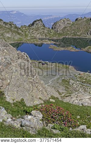 Landscape Of The Three Lakes In Chamousse