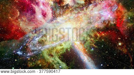 Pulsar Highly Magnetized, Rotating Neutron Star. Elements Of This Image Furnished By Nasa.