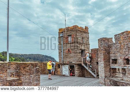 26 July 2018 - Dartmouth, Devon, Uk: Dartmouth Castle On The Estuary Of The River Dart, Devon. The C
