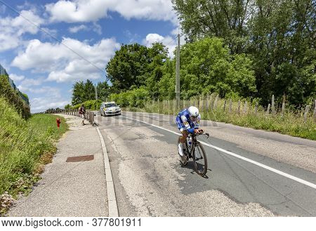 Bourgoin-jallieu, France - 07, May, 2017: The Argentine Cyclist Ariel Maximiliano Richeze Of Quick-s