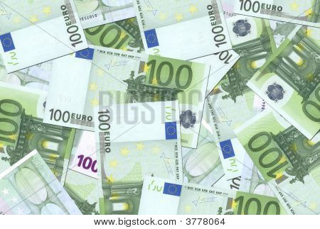 100 Euro notities textuur