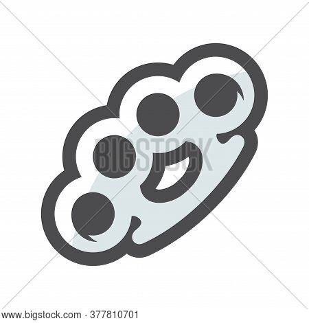 Metal Brass Knuckles Vector Icon Cartoon Illustration
