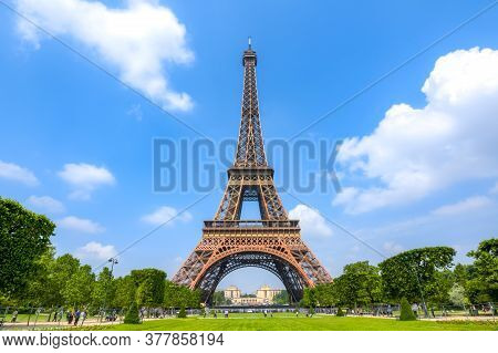 Eiffel Tower And Field Of Mars, Paris, France