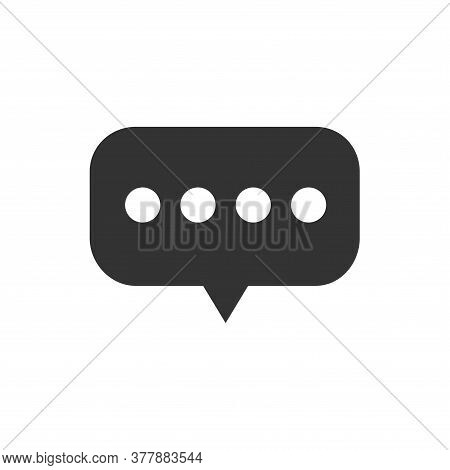 Chat Speech Bubble Icon Design. Message Communicatin Icon Sign. Online Consulting Icon Symbol. Chat 