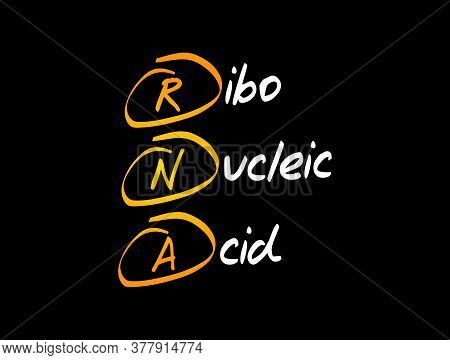 Rna - Ribonucleic Acid Acronym, Medical Concept Background