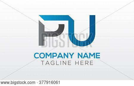 Initial Pu Letter Logo With Creative Modern Business Typography Vector Template. Creative Letter Pu