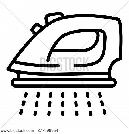 Smoothing-iron Icon. Outline Smoothing-iron Vector Icon For Web Design Isolated On White Background