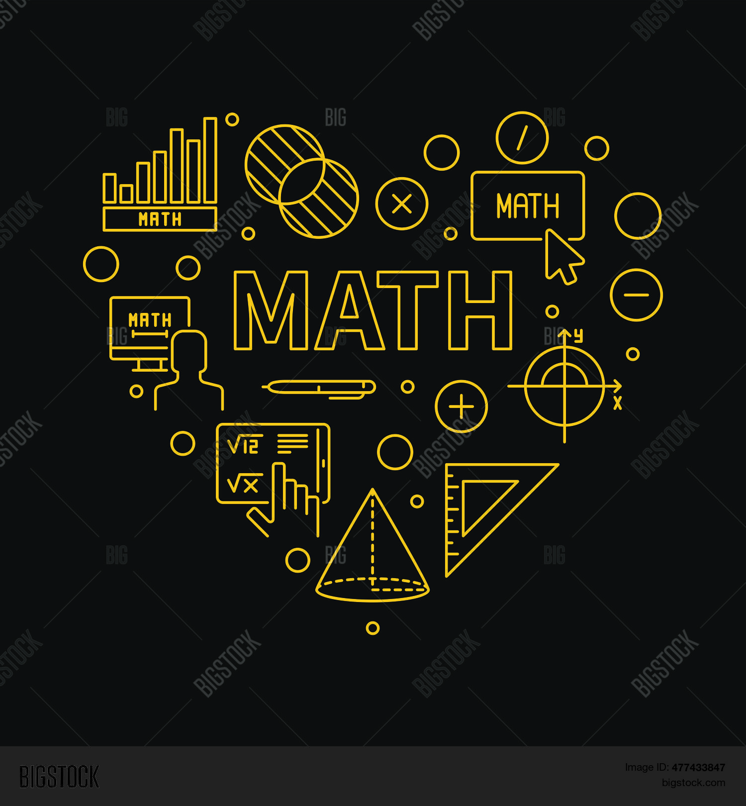 Math Heart Vector Vector & Photo (Free Trial) | Bigstock
