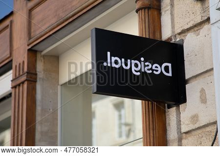 Bordeaux , Aquitaine  France - 05 19 2023 : Desigual Spain Brand Text Facade Store Signage And Logo 