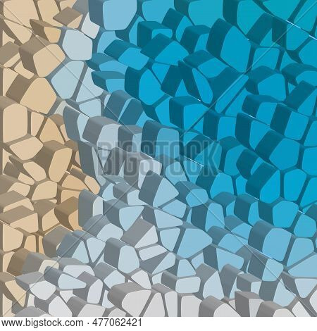 Abstract  Background. Convex Stones Sample. Vector Illustration. Eps 10