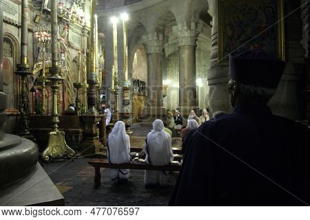 Jerusalem, Israel - October 03, 2006: Early In The Morning Before The Arrival Of Pilgrims From Aroun
