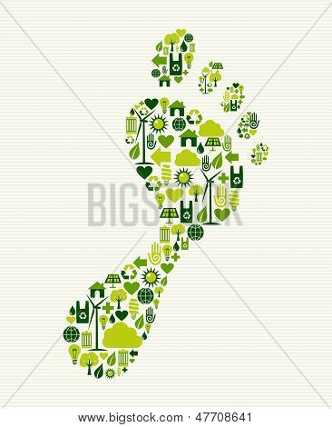 Grøn iconer mund Design