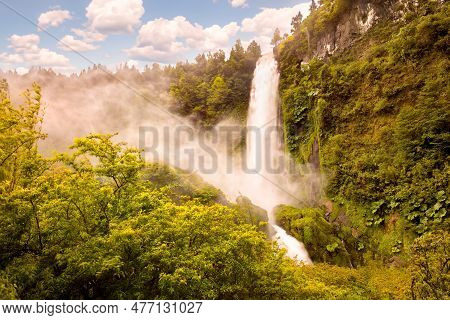 Salto El Leon Waterfall, Pucon, Chile, South America
