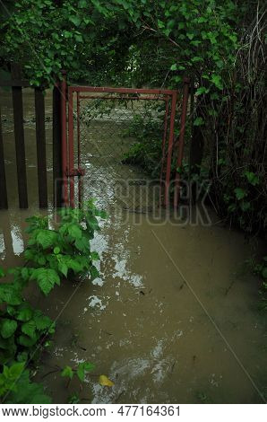 Tabor, Czech Republic - June 02 2013: Devastating Floods In The City Tabor Ten Years Ago In 2013, Ov