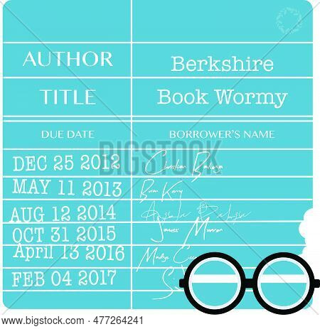 Chewed Old-fashioned Catalog Vintage Library Index Card