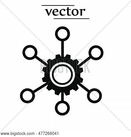 Multi Channel Icon, Vector Illustration Flat Design On White Background..eps