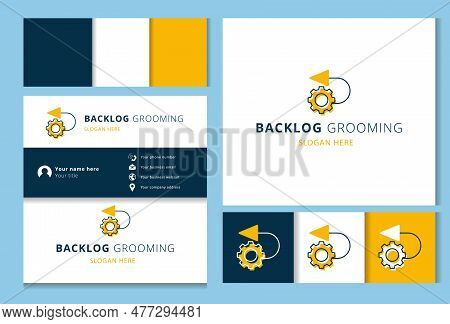 Backlog Grooming Logo Design With Editable Slogan. Branding Book And Business Card Template.