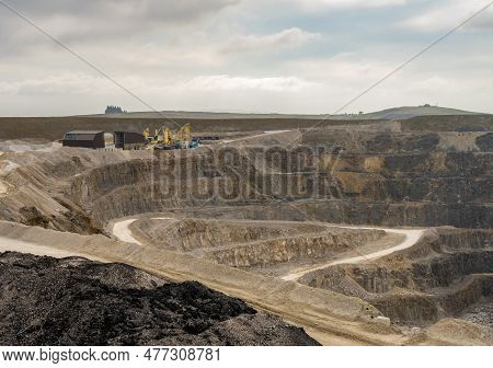 High Limestone Quarry Of Coldstones On Greenhow Hill In Nidderdale Yorkshire
