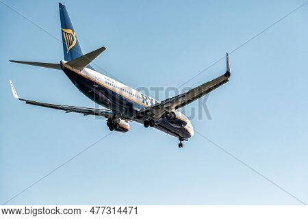 Larnaca, Cyprus - September 10, 2022: Boeing 737-8as Of Ryanair Airlines