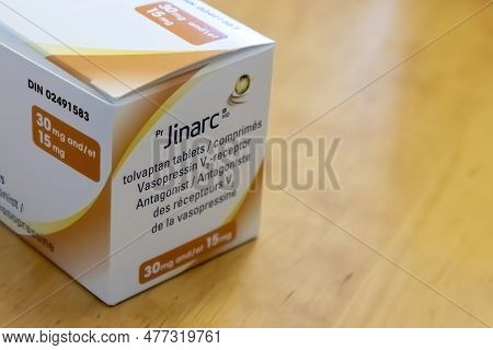 Calgary, Ab, Canada. Jun 3, 2023. Jinarc Contains The Active Ingredient Tolvaptan And Is Used To Tre