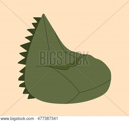 Nursery Room Pouffe Concept. Comfort And Coziness. Soft Furniture In Dino Shape. Equipment For Playr