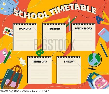 Colorful School Vector & Photo (Free Trial) | Bigstock