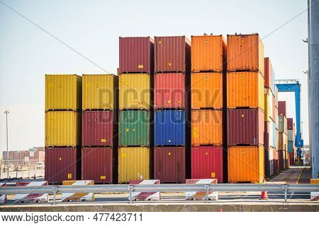 Shipping Containers Stacked