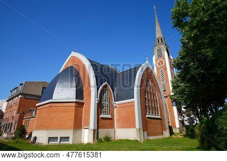 Saint-stanislas-des-blagis Is A Church That Was Built From 1934 Until 1936. The Project Is Located I