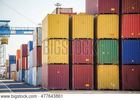 Shipping Containers Stacked