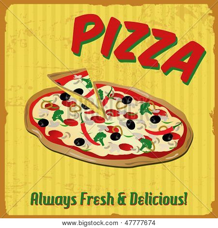 Affiche pizza