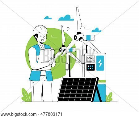 Renewable Energy Concept Illustration