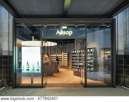 London, Uk - June 07, 2023: Aesop Store Front