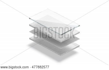 Material Layers Glass Glossy Concrete Net Concrete