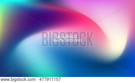 Abstract Gradient Colors Flowing Background Design. Vector Illustration