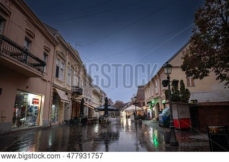 Belgrade, Serbia - March 5, 2022: Panorama Of The Gospodska Ulica, The Main Street Of The City Cente