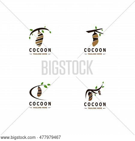 Cocoon Logo Vector Illustration Design Template