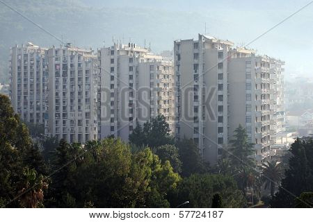 City landscape of Igalo, Montenegro
