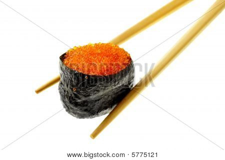Sushi con pesce Fying caviale