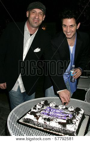 Tommy Colavito and Ronnie Marmo at a party hosted by Theatre 68 to Announce the John Patrick Shanley Festival. Private Residence, Beverly Hills, CA. 02-23-09