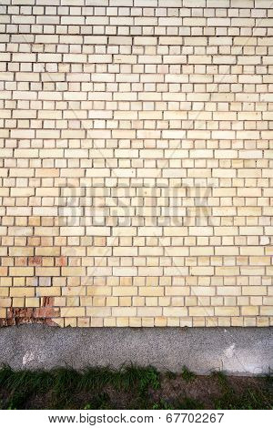 Yellow Brick Wall Background